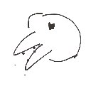 つん の絵: からす