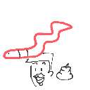 まろ太 の絵: みみず