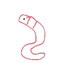 ? の絵: みみず