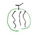 れん の絵: すいか