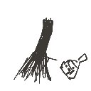 いづここ の絵: ほうき