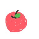 いづここ の絵: りんご