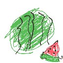 りおお の絵: すいか