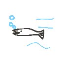 ゆうちゃん の絵: めだか