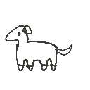 ひややつ の絵: うま