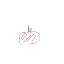 さーもん の絵: りんご