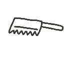 くおん の絵: のこぎり