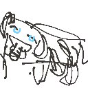 ただし の絵: うし