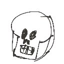 ちおん の絵: がいこつ