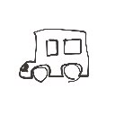 もっちゅりん の絵: くるま