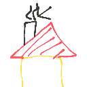おもち の絵: えんとつ