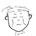 みい の絵: やつれたひと