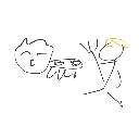 戦犯マン の絵: うしかい