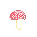 かりこ の絵: きのこ