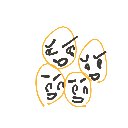 にごたにごたろう の絵: たまたま