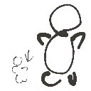 じじいのくしゃみ の絵: ちいさい