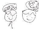 じじいのくしゃみ の絵: いぬは