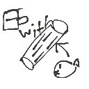 さーびんごりら の絵: ちくわ
