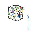 なつ の絵: るーびっくきゅーぶ
