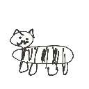 みゆか の絵: しまうま