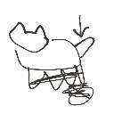 みゆか の絵: しっぽ