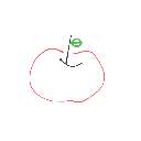 ゆきこ の絵: りんご