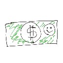 信楽たぬき の絵: どる