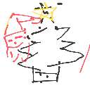 教授 の絵: くりすます