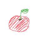 ｮｧｰ の絵: りんご