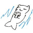 ｮｧｰ の絵: らっこ