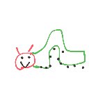とーい の絵: けむし
