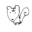 ゆーぼー の絵: りす