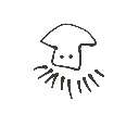 もずく の絵: いか