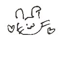 ちんちんちんちん の絵: うさぎ