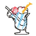 ちんちんちんちん の絵: ぱふえ