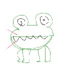 あんちゃん の絵: げこげこ