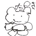 まりか の絵: たぬき