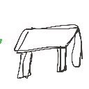 あい の絵: つくえ