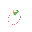 しおから の絵: りんご