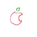 かりかり の絵: りんご