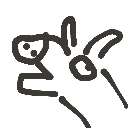 なつ の絵: ろば