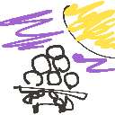 なつ の絵: つきみだんご