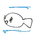 テオくん の絵: めだか