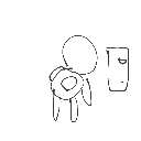 るうな の絵: といれ