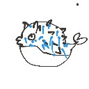あひゃ の絵: ふぐ