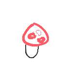 ^ - ^ の絵: きのこ