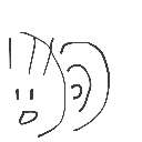 ^ - ^ の絵: みみ