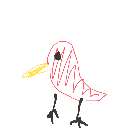 ٩(๑´3｀๑)۶ の絵: いんこ
