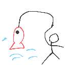 ゆうま の絵: つり