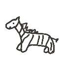 おけーい の絵: しまうま